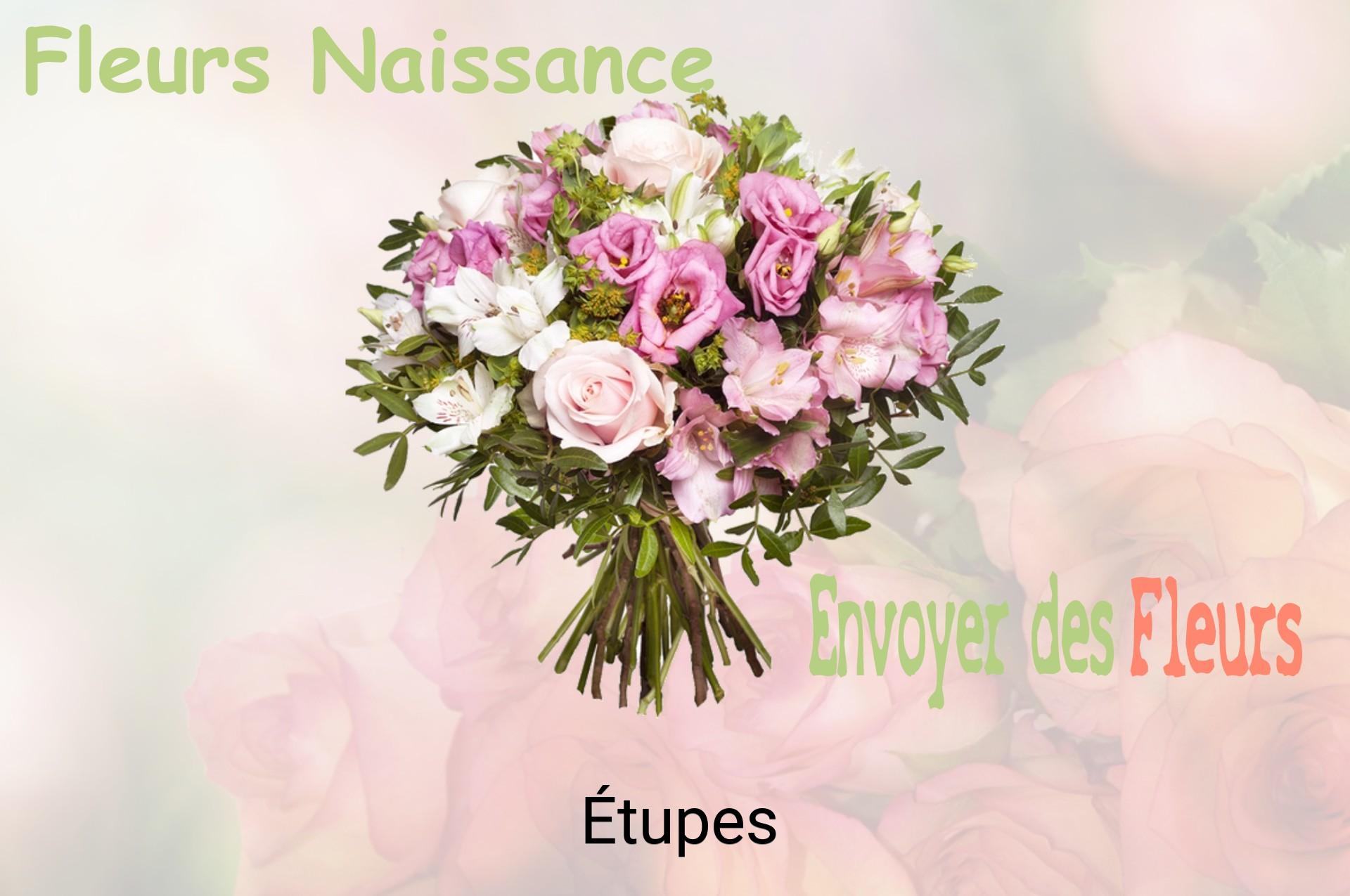 Bouquet de fleurs de naissance livré à Étupes