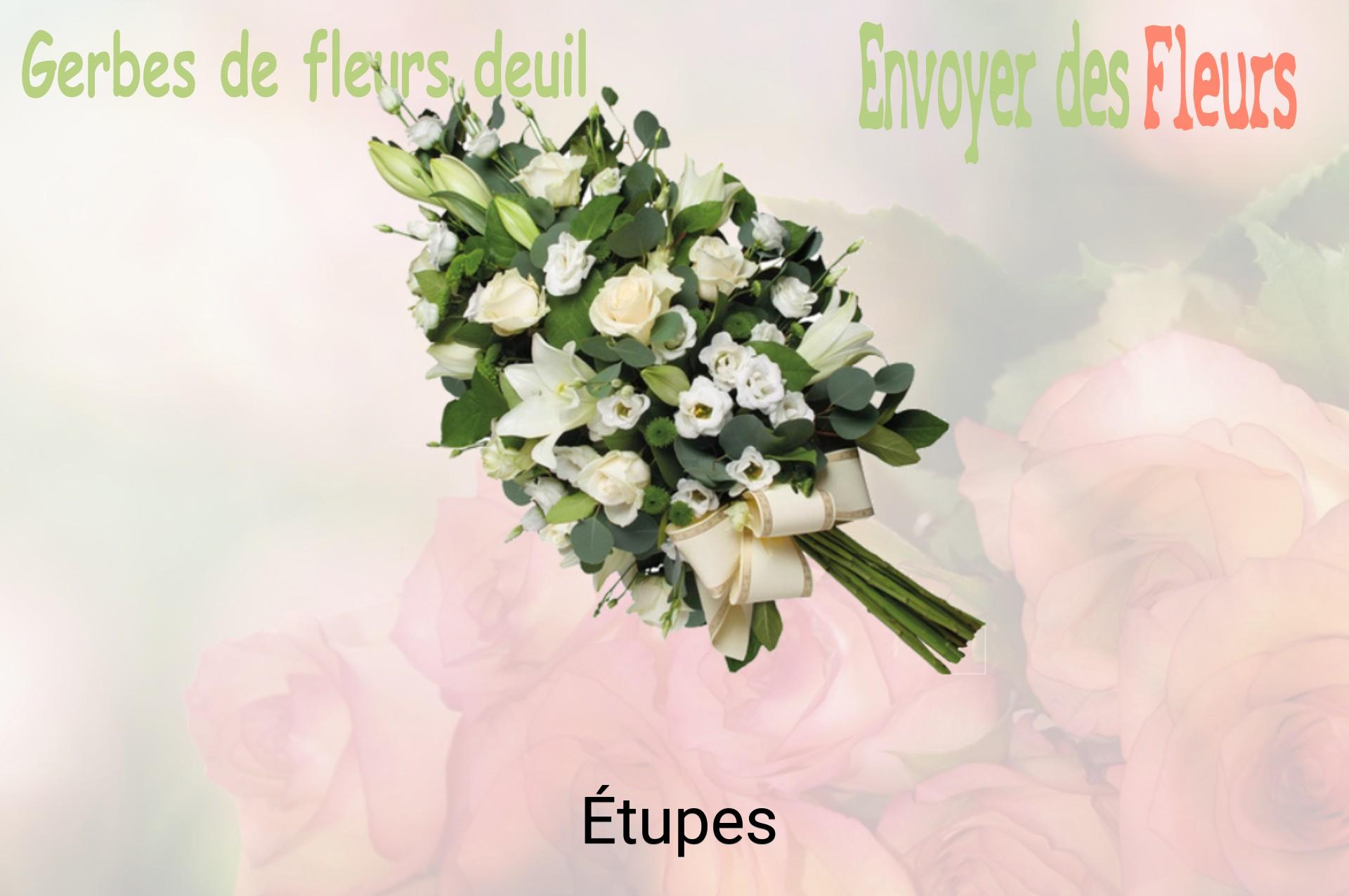 Gerbe de fleurs de deuil livrée à Étupes